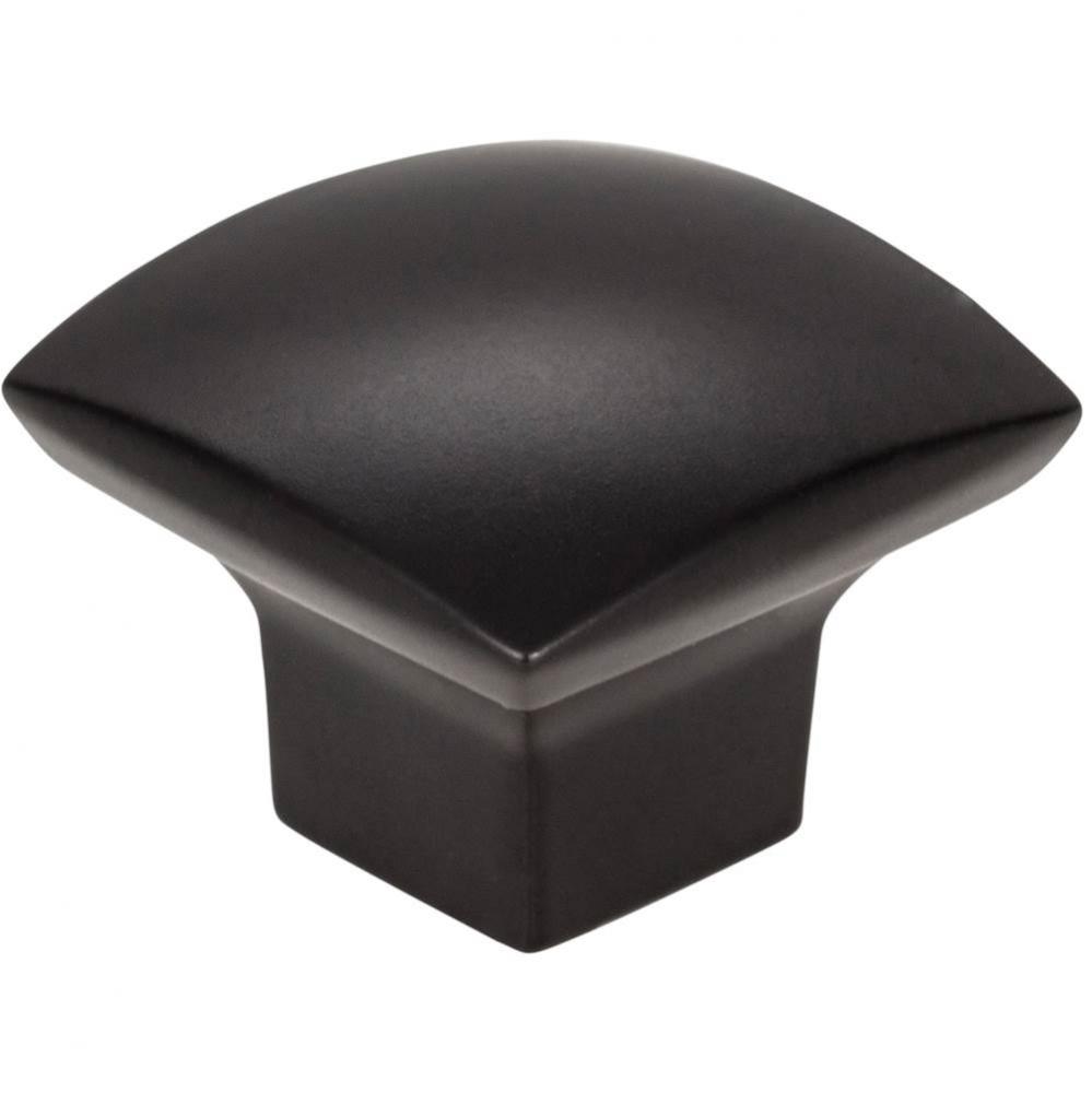 1-3/16'' Overall Length Matte Black Square Sonoma Cabinet Knob