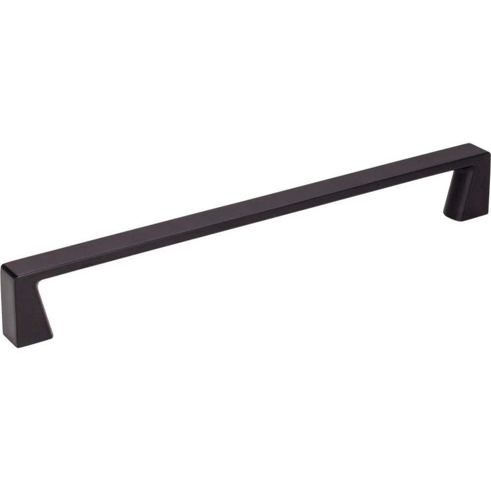 192 mm Center-to-Center Matte Black Square Boswell Cabinet Pull