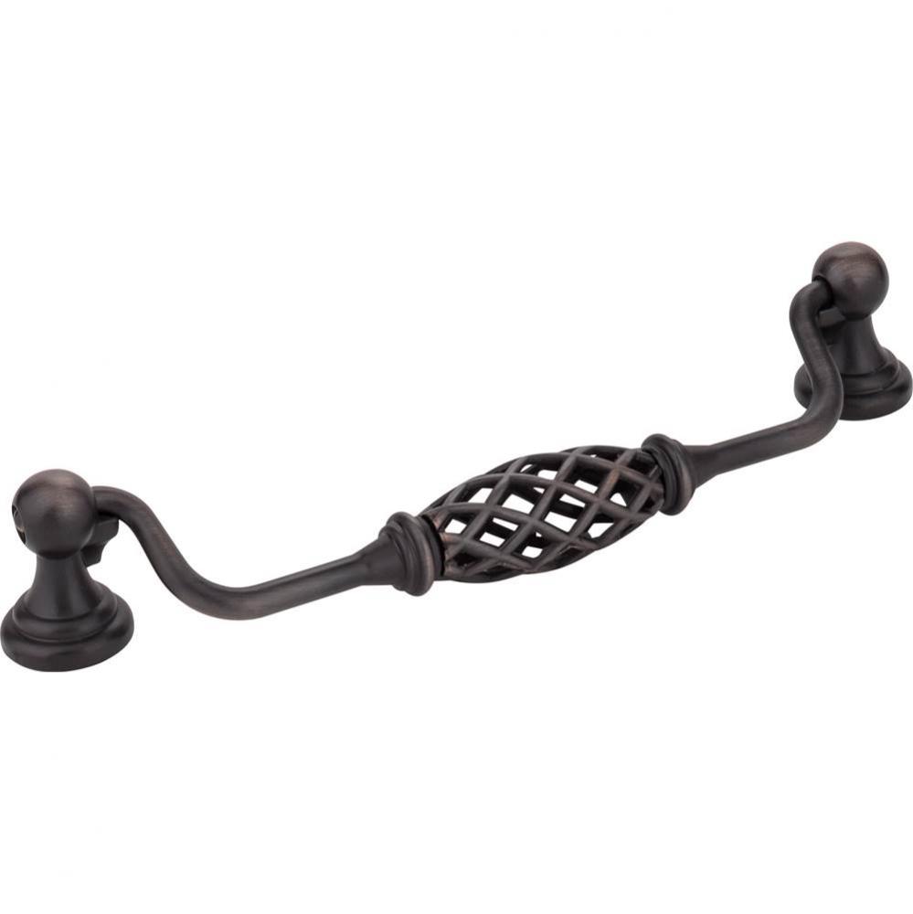 160 mm Center-to-Center Brushed Oil Rubbed Bronze Birdcage Tuscany Drop and Ring Pull