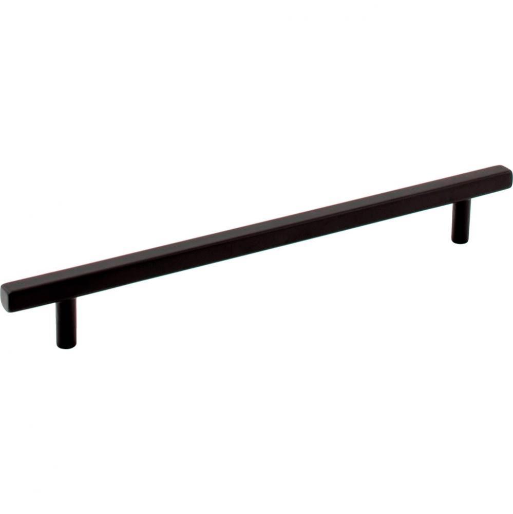 192 mm Center-to-Center Matte Black Square Dominique Cabinet Bar Pull