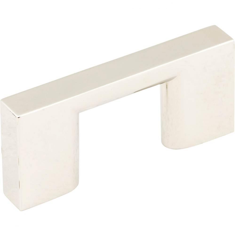 32 mm Center-to-Center Polished Nickel Square Sutton Cabinet Bar Pull