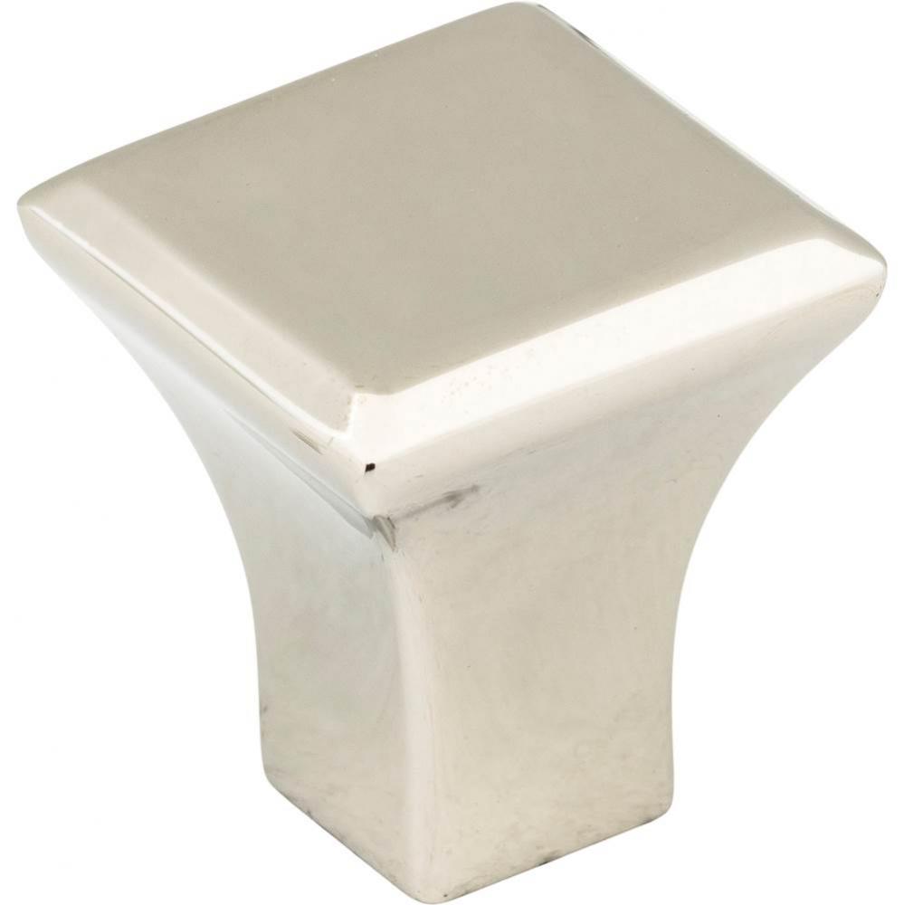 7/8'' Overall Length Polished Nickel Square Marlo Cabinet Knob