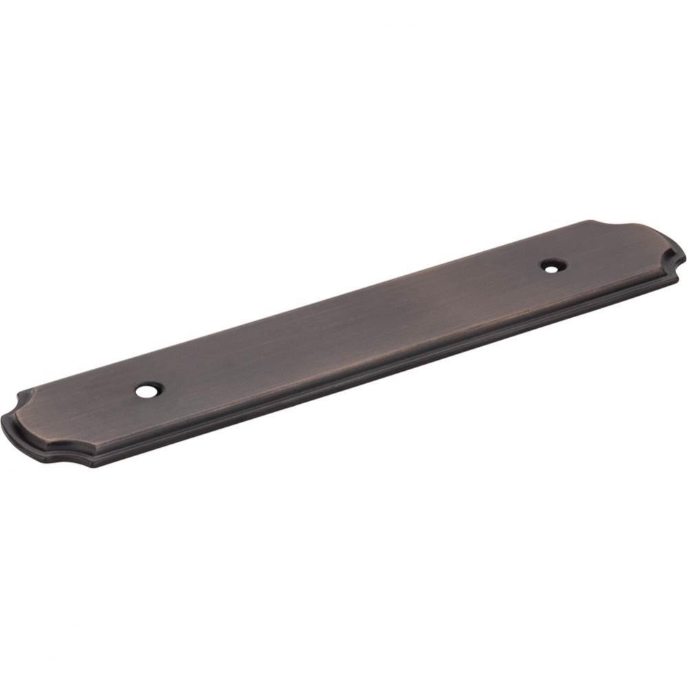 6-1/8'' O.L. (96 mm Center-to-Center) Brushed Oil Rubbed Bronze Pull Backplate