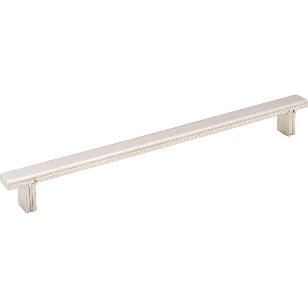 228 mm Center-to-Center Polished Nickel Square Anwick Cabinet Pull