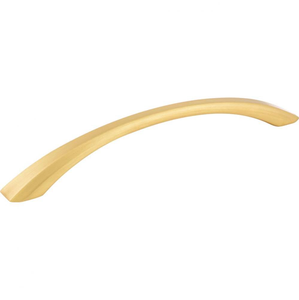 160 mm Center-to-Center Brushed Gold Wheeler Cabinet Pull