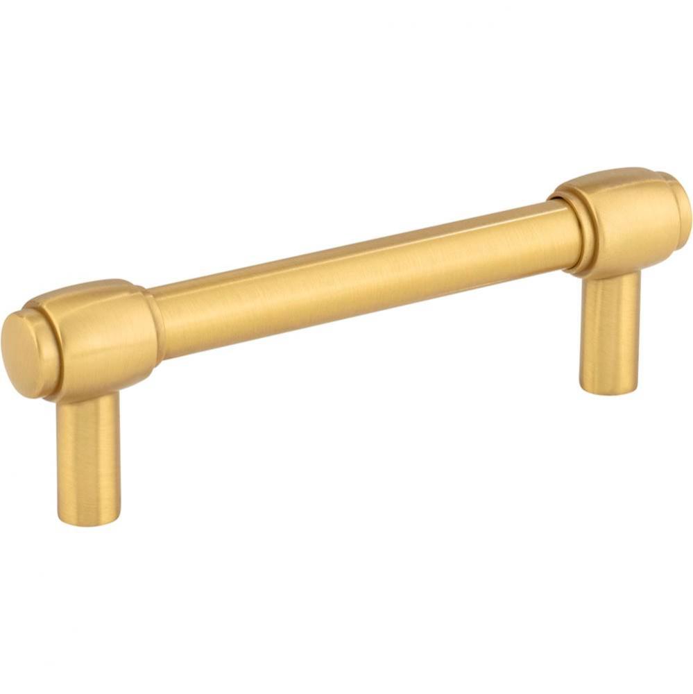 96 mm Center-to-Center Brushed Gold Hayworth Cabinet Bar Pull