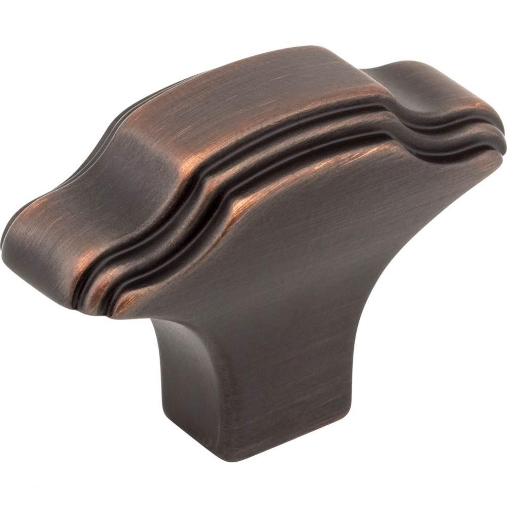 1-11/16'' Overall Length Brushed Oil Rubbed Bronze Oblong Maybeck Cabinet Knob