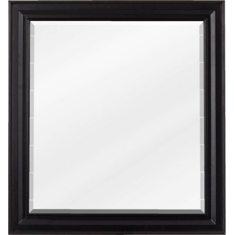 22'' W x 1'' D x 24'' H Black Jensen mirror