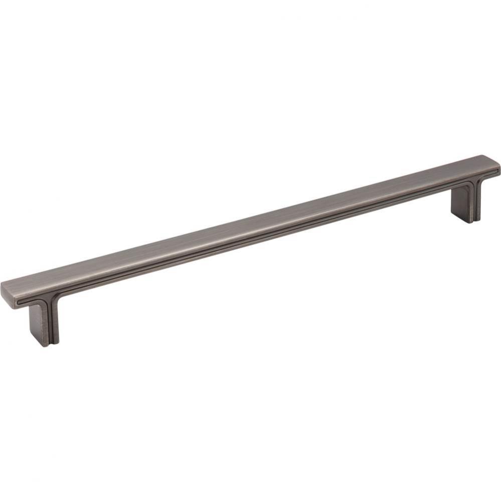 228 mm Center-to-Center Brushed Pewter Square Anwick Cabinet Pull