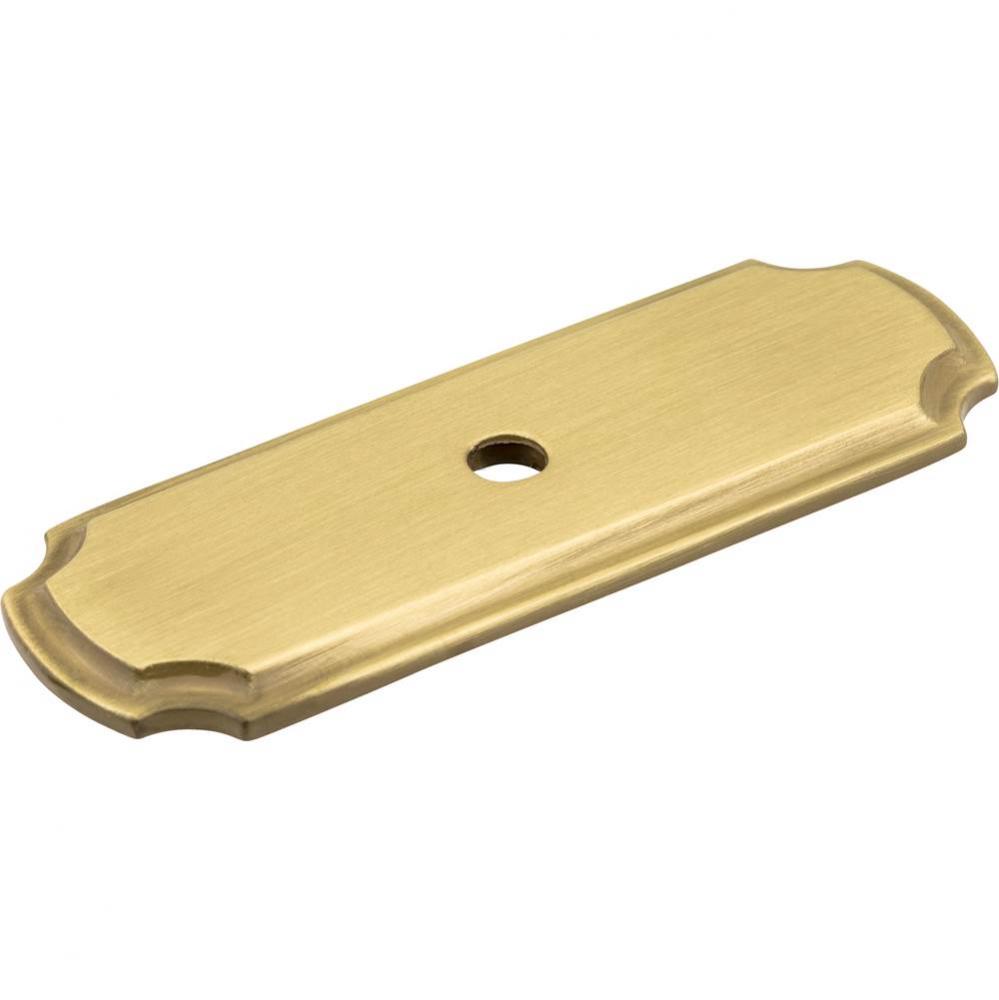 2-13/16'' Satin Brass Knob Backplate