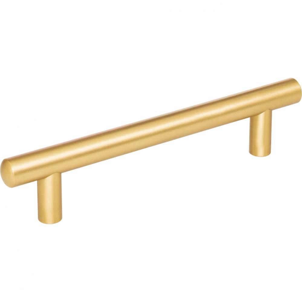 128 mm Center-to-Center Brushed Gold Key West Cabinet Bar Pull