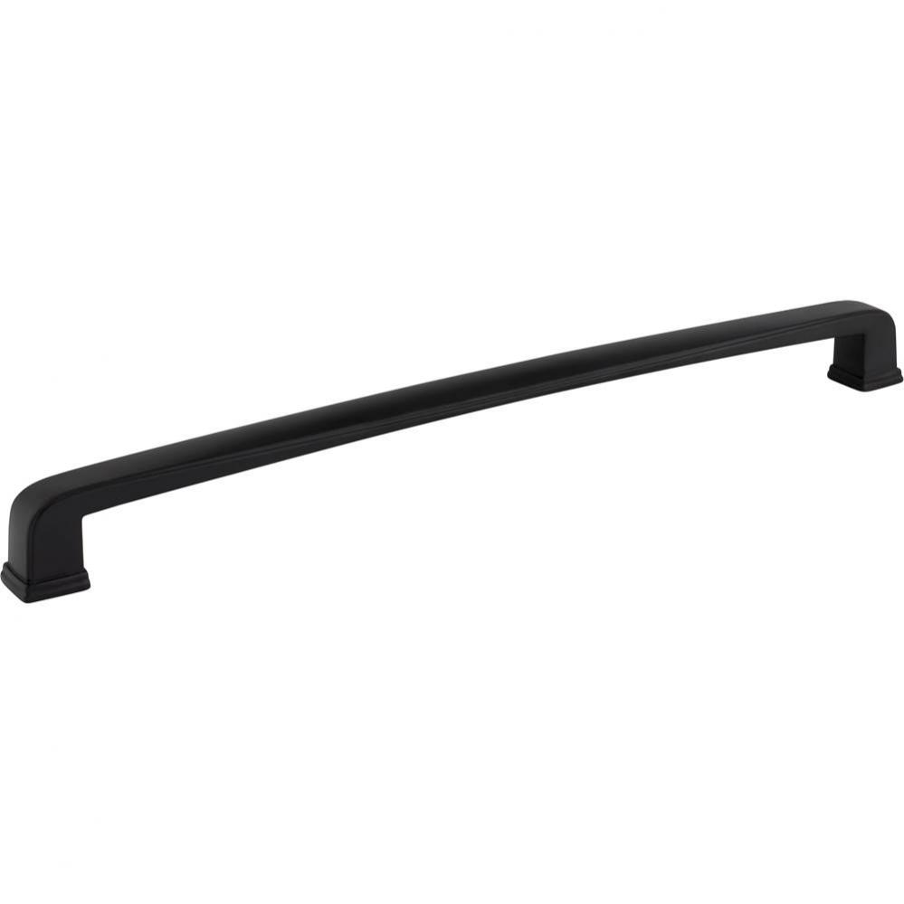 12'' Center-to-Center Matte Black Square Milan 1 Appliance Handle