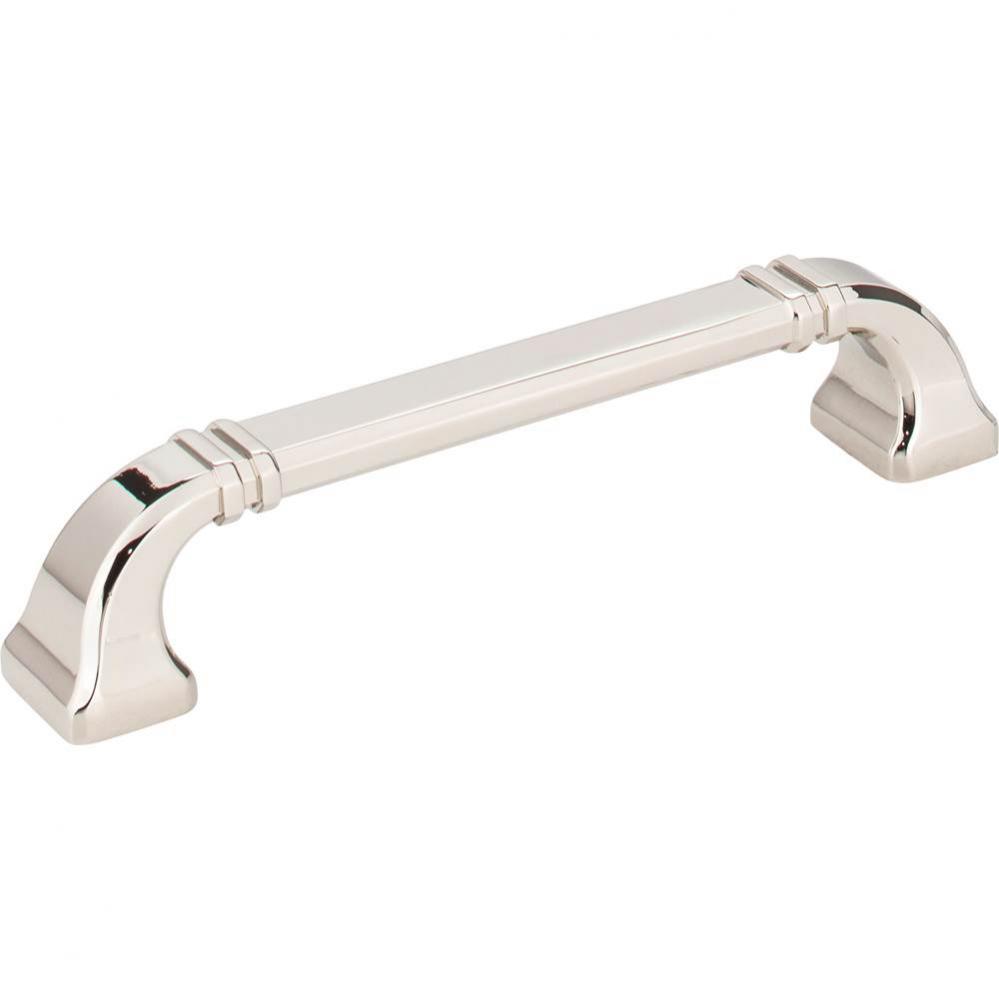 128 mm Center-to-Center Polished Nickel Ella Cabinet Pull