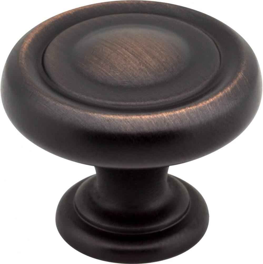 1-1/4'' Diameter Brushed Oil Rubbed Bronze Bremen 1 Cabinet Knob