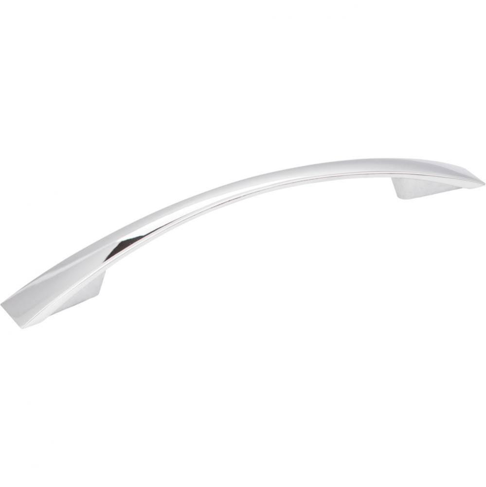 128 mm Center-to-Center Polished Chrome Flared Regan Cabinet Pull