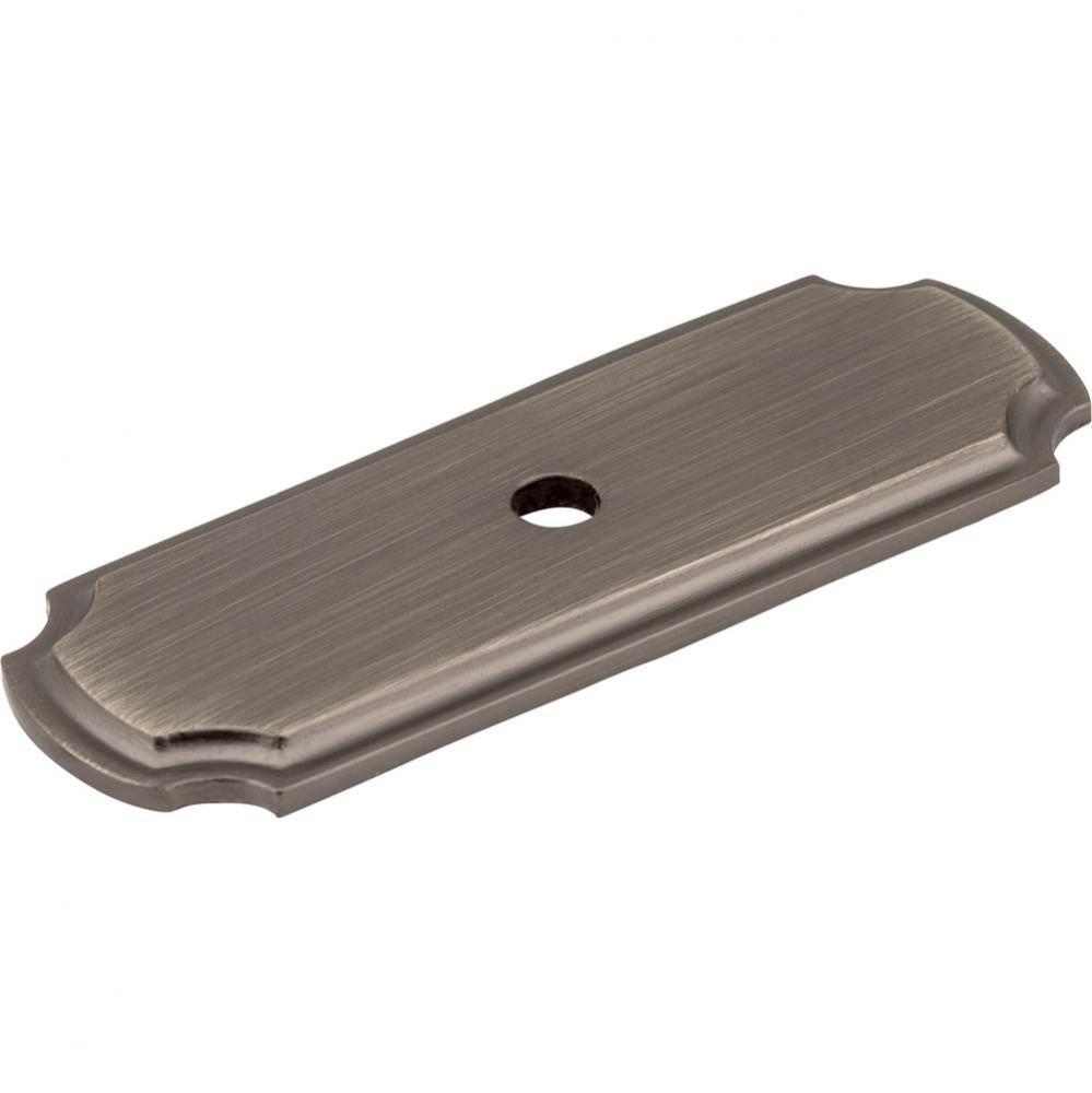 2-13/16'' Brushed Pewter Knob Backplate