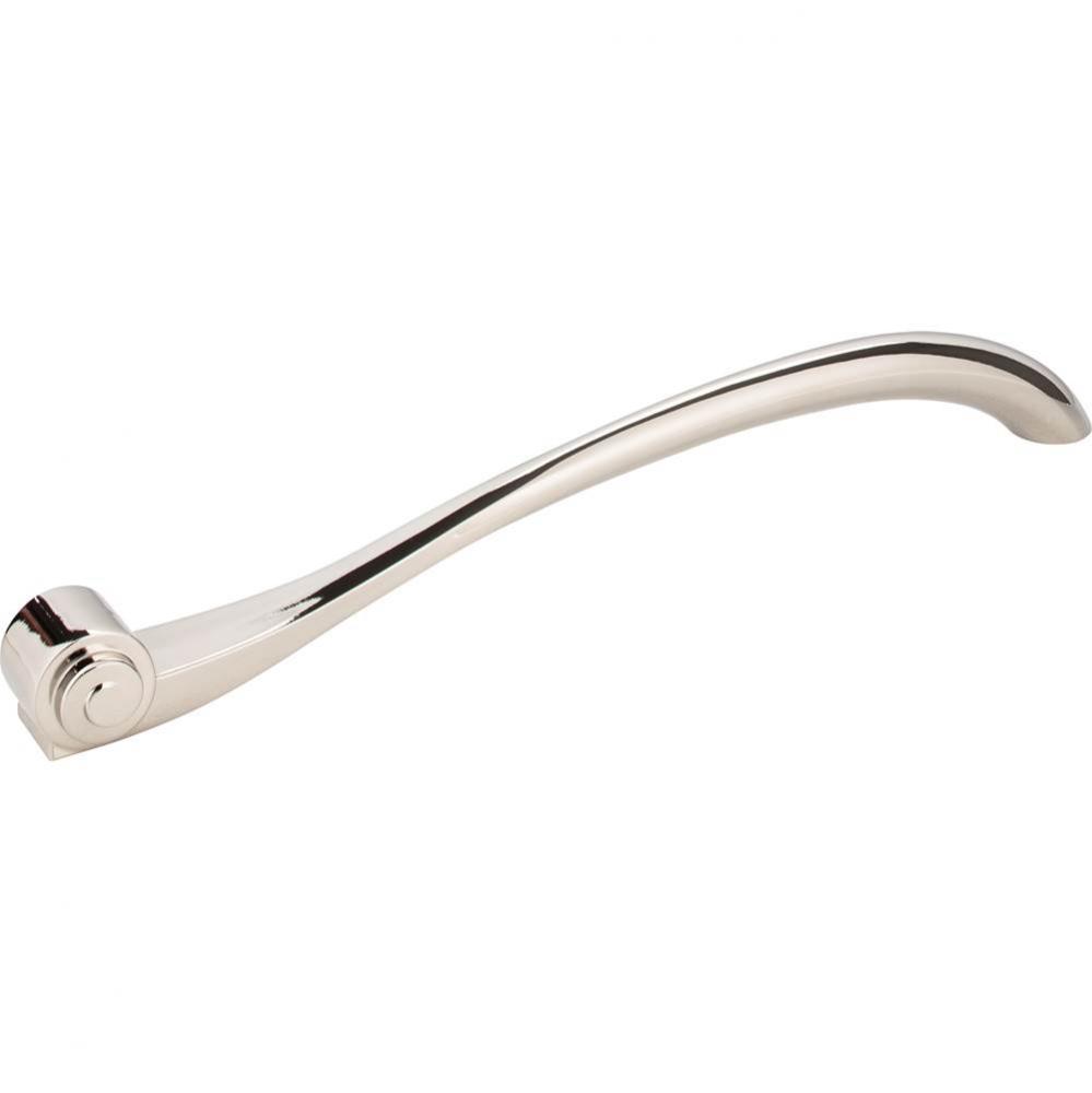 12'' Center-to-Center Polished Nickel Duval Vertical Cabinet Pull