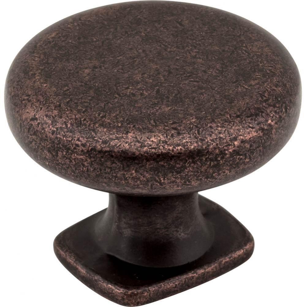 1-3/8'' Diameter Distressed Oil Rubbed Bronze Belcastel 1 Cabinet Knob