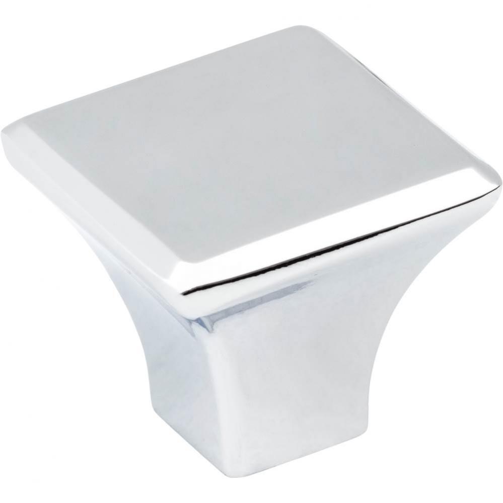 1-1/8'' Overall Length Polished Chrome Square Marlo Cabinet Knob