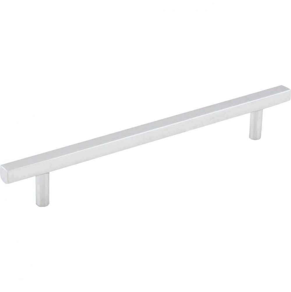 160 mm Center-to-Center Polished Chrome Square Dominique Cabinet Bar Pull