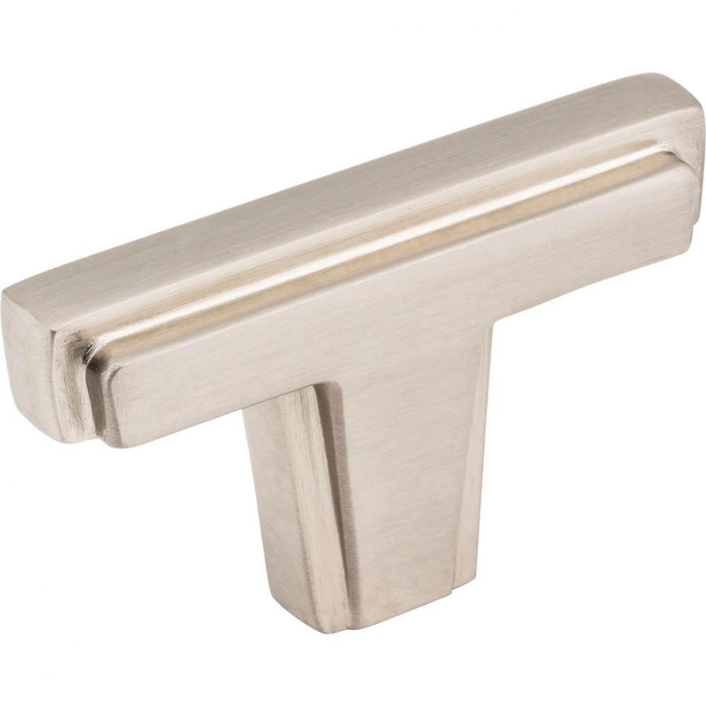 2'' Satin Nickel Lexa Cabinet ''T'' Knob