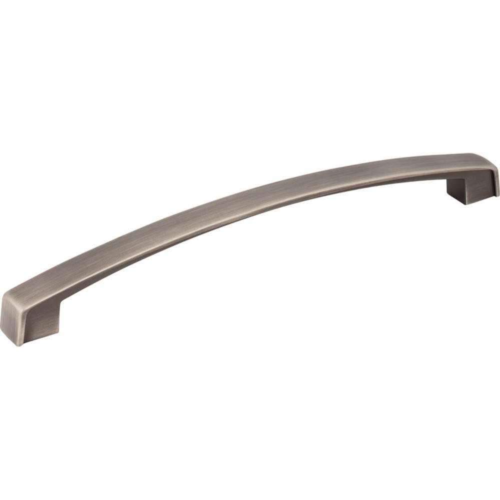 192 mm Center-to-Center Brushed Pewter Merrick Cabinet Pull