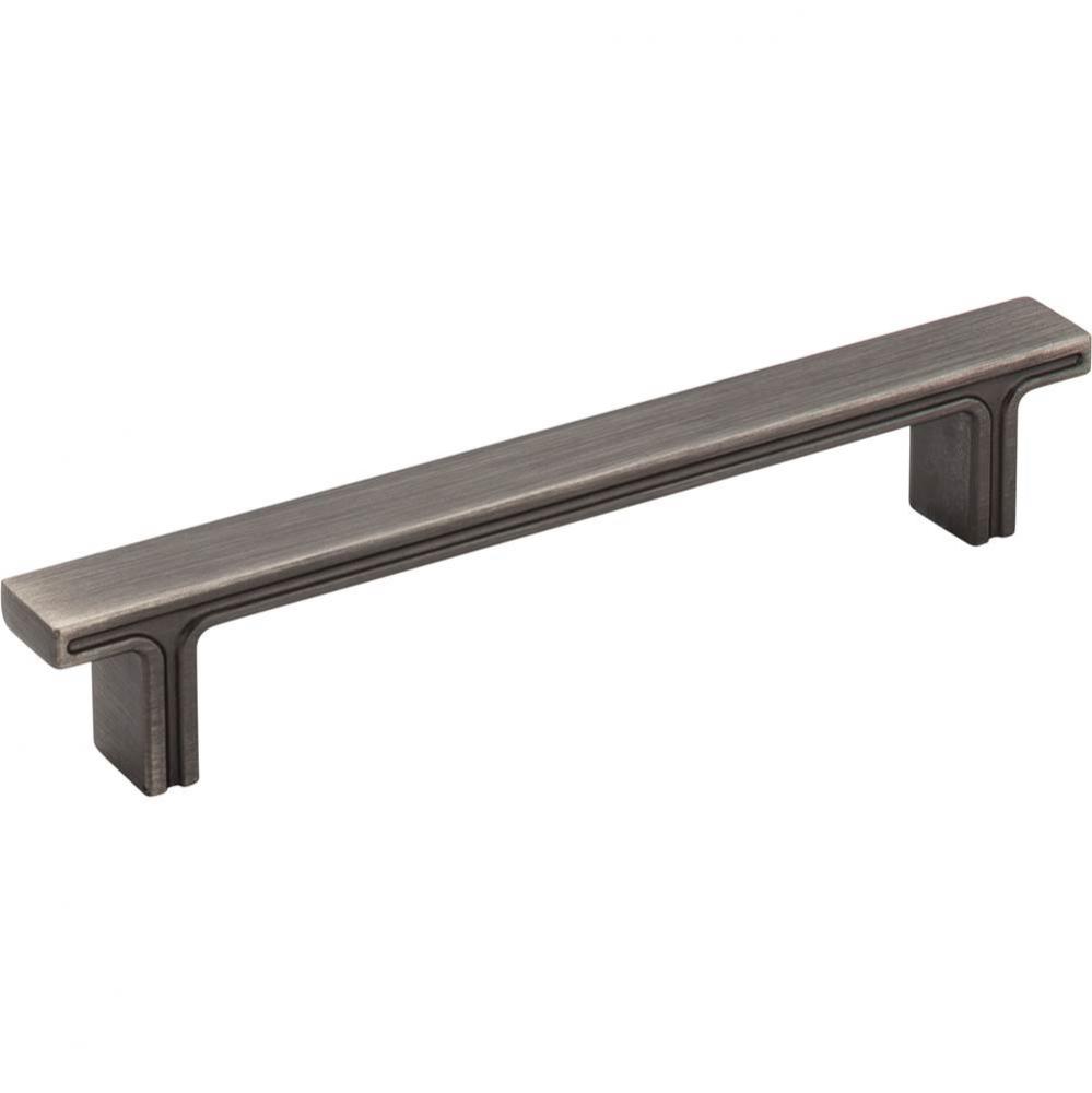 128 mm Center-to-Center Brushed Pewter Square Anwick Cabinet Pull