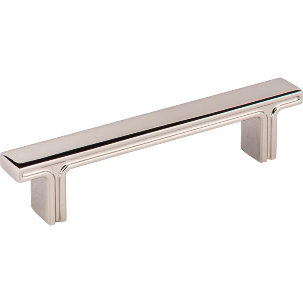 96 mm Center-to-Center Polished Nickel Square Anwick Cabinet Pull