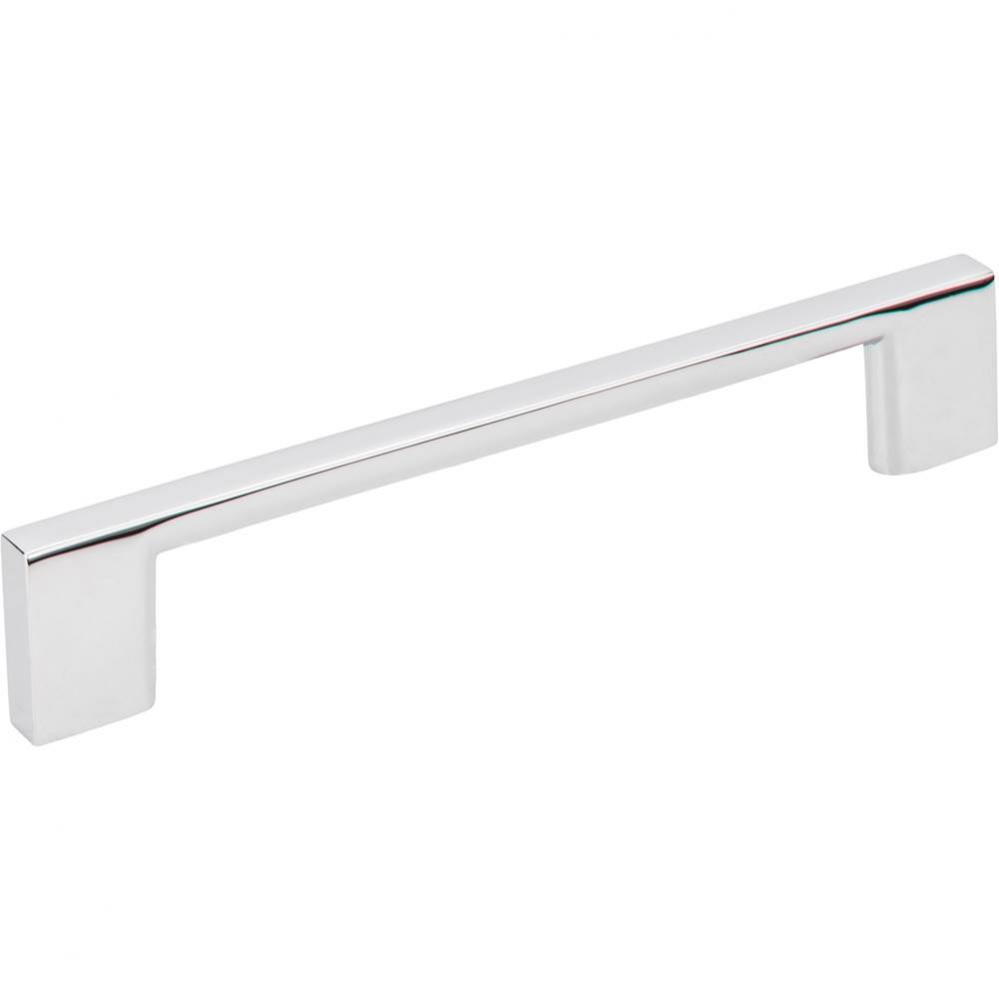 128 mm Center-to-Center Polished Chrome Square Sutton Cabinet Bar Pull