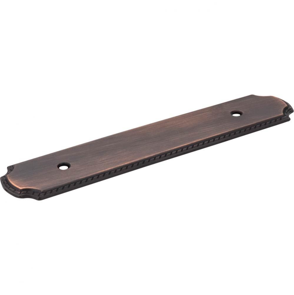 6-1/8'' O.L. (96 mm Center-to-Center) Brushed Oil Rubbed Bronze Rope Pull Backplate