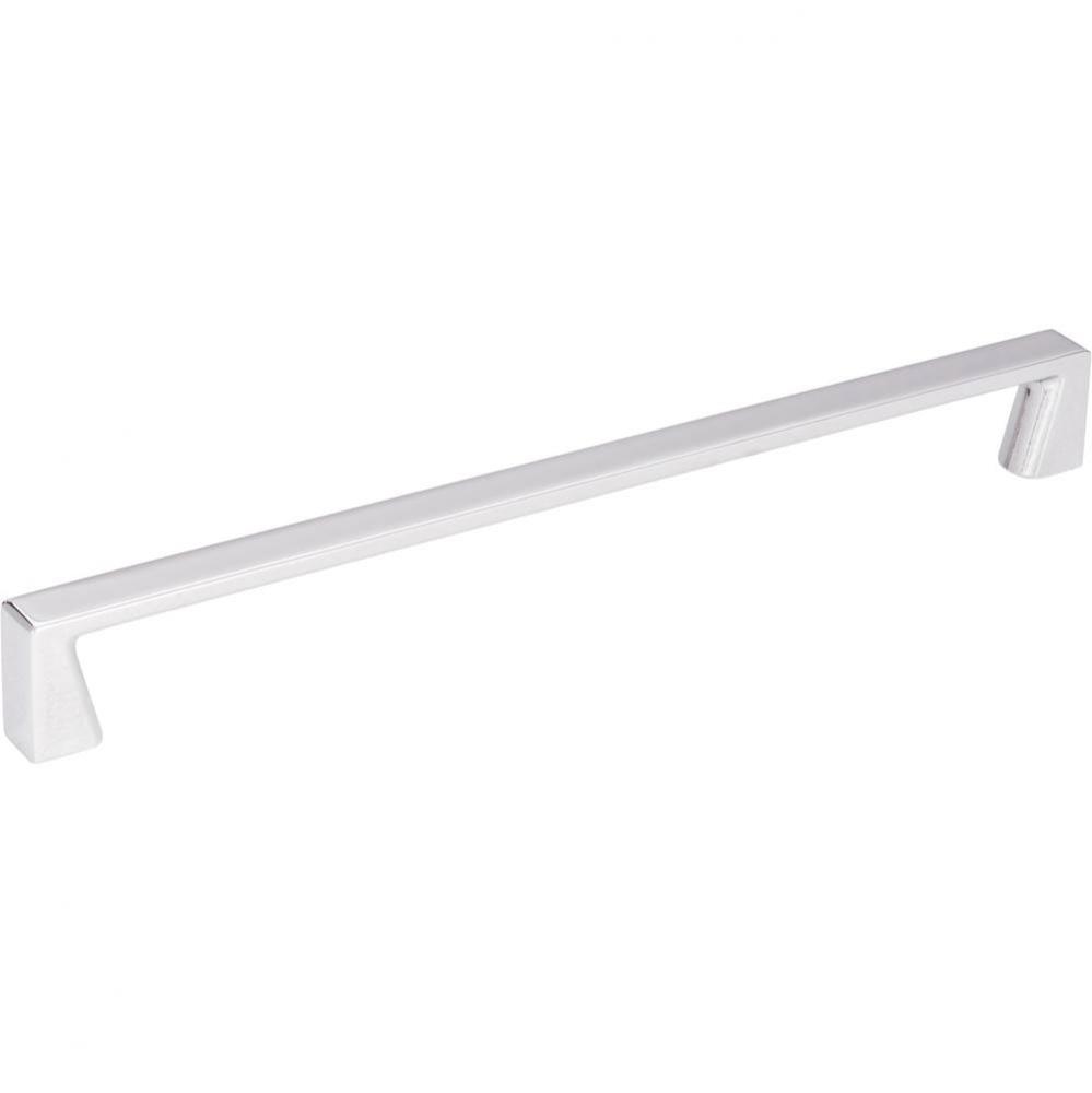 224 mm Center-to-Center Polished Chrome Square Boswell Cabinet Pull