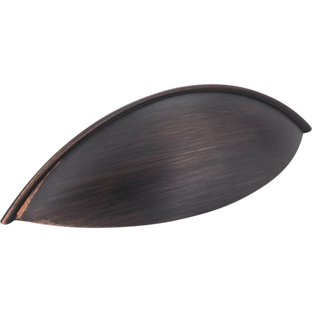 96 mm Center-to-Center Brushed Oil Rubbed Bronze Bordeaux Cabinet Cup Pull