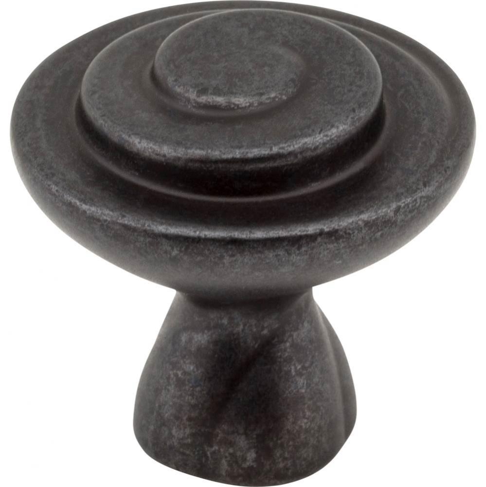 1-1/4'' Diameter Gun Metal Duval Cabinet Knob