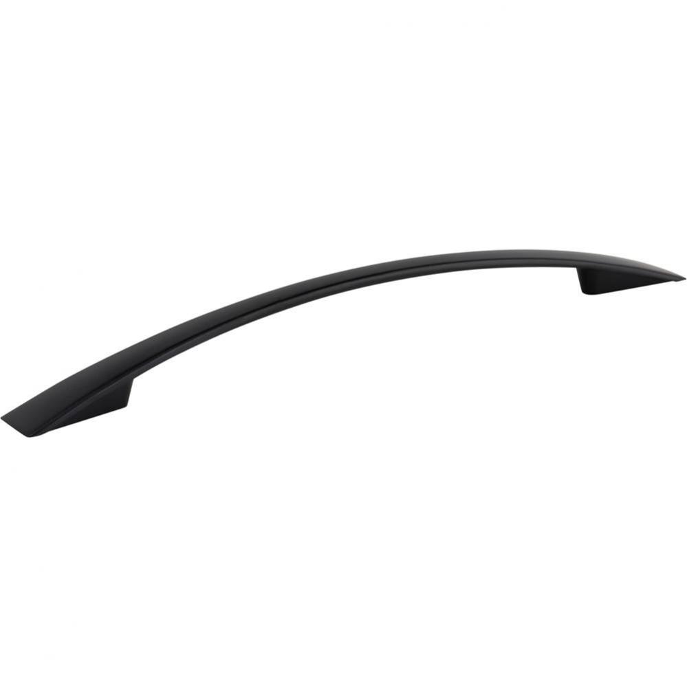 160 mm Center-to-Center Matte Black Flared Regan Cabinet Pull