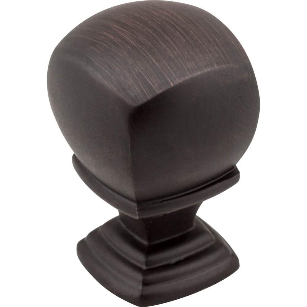 7/8'' Overall Length  Brushed Oil Rubbed Bronze Katharine Cabinet Knob