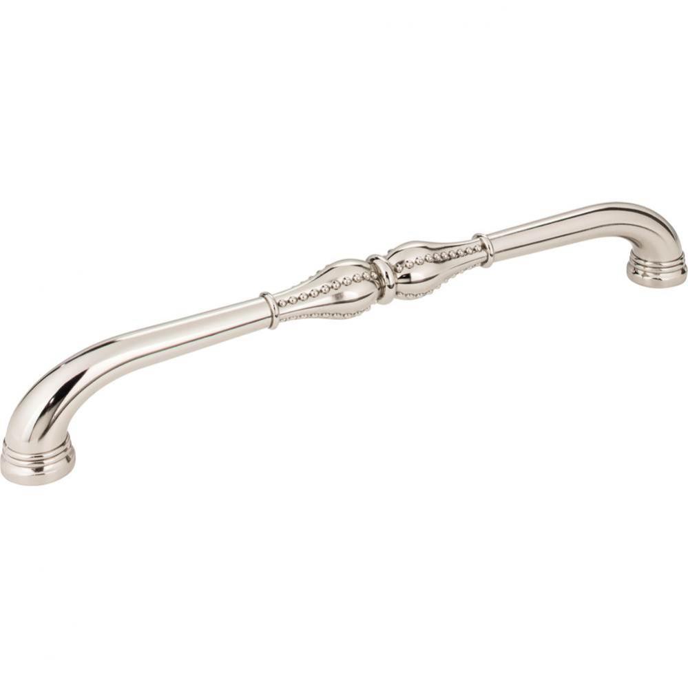 12'' Center-to-Center Polished Nickel Beaded Prestige Appliance Handle