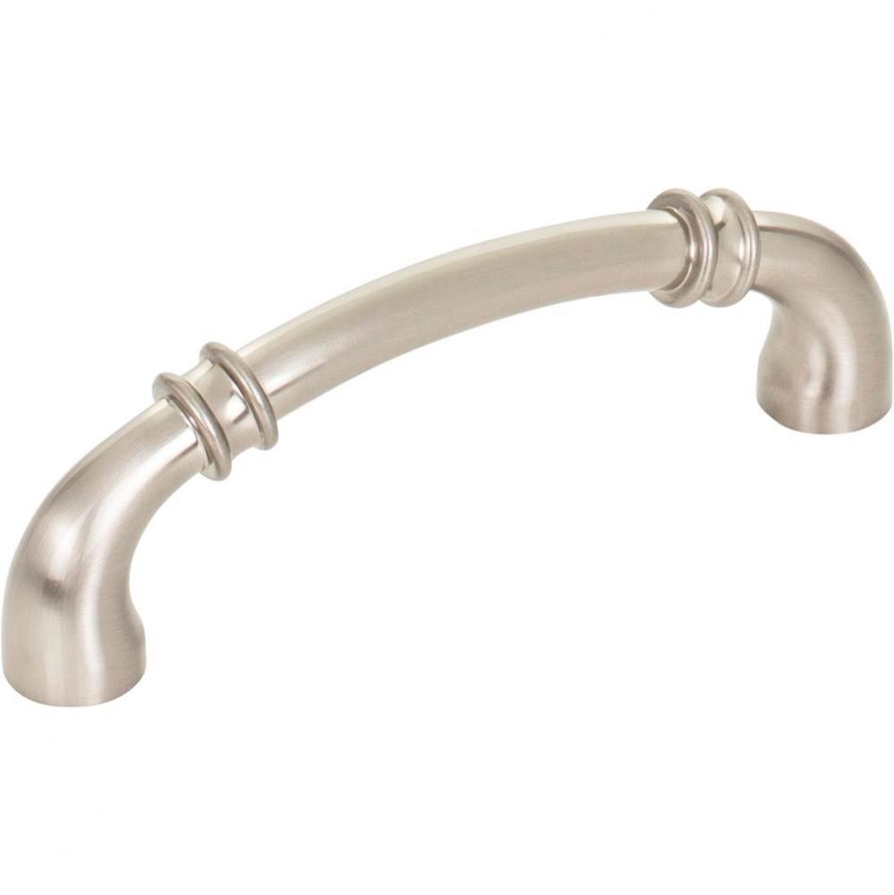 96 mm Center-to-Center Satin Nickel Marie Cabinet Pull