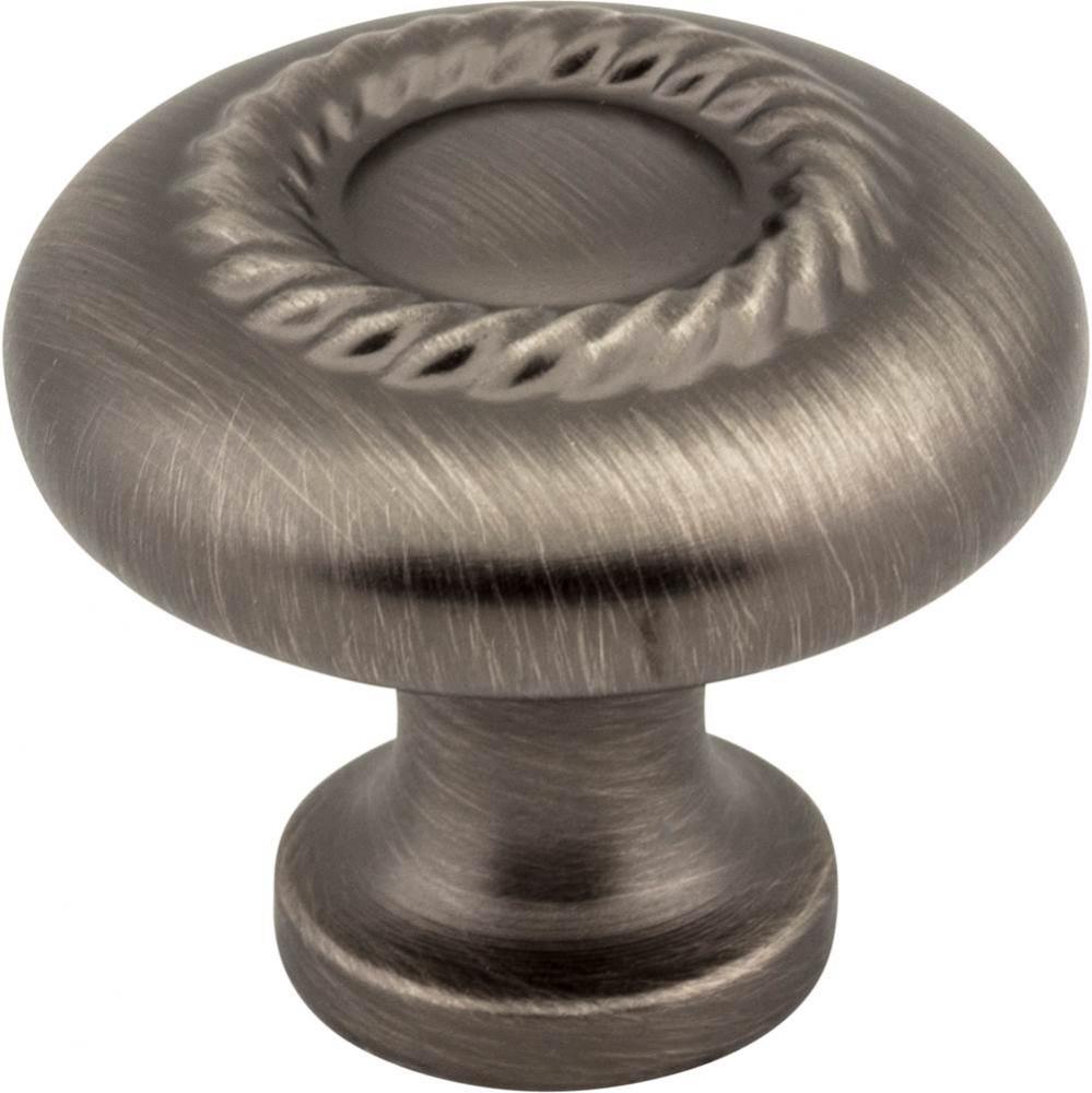 1-1/4'' Diameter Brushed Pewter Lenoir Cabinet Knob