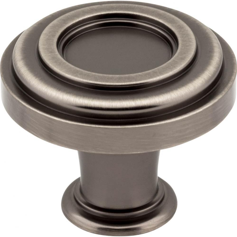 1-3/8'' Diameter Brushed Pewter Ring Lafayette Cabinet Knob