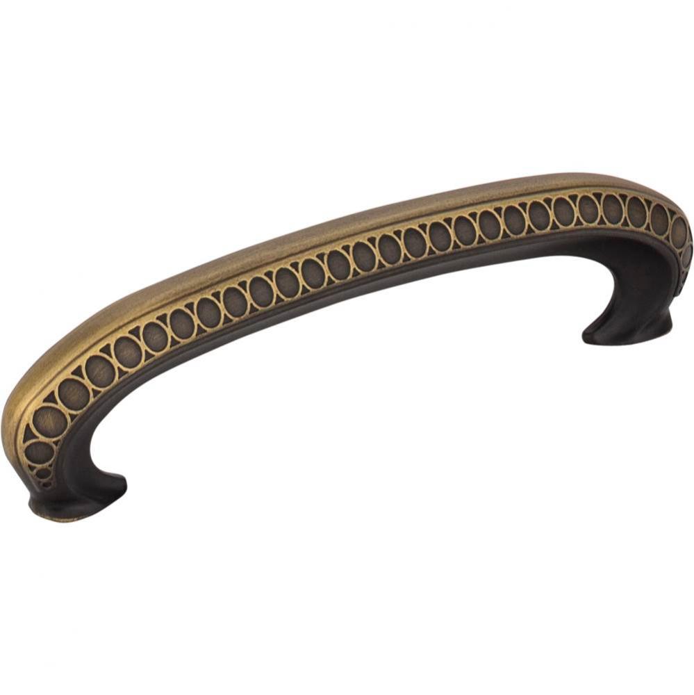 96 mm Center-to-Center Antique Brushed Satin Brass Symphony Cabinet Pull