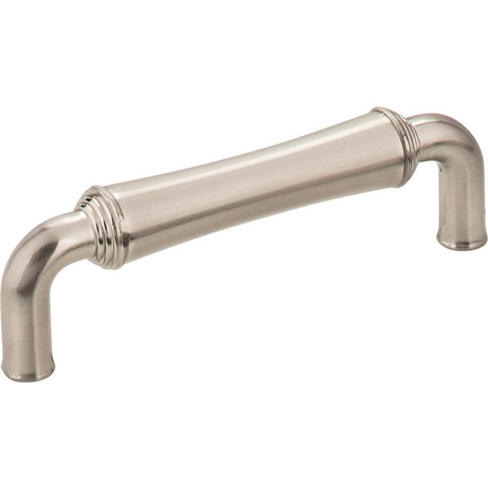 96 mm Center-to-Center Satin Nickel Barrel Bremen 2 Cabinet Pull