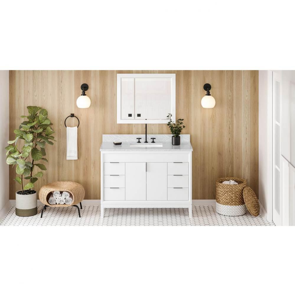 48'' White Theodora Vanity