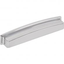 Jeffrey Alexander 141-160PC - 160 mm Center Polished Chrome Square-to-Center Square Renzo Cabinet Cup Pull