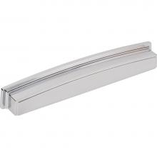 Jeffrey Alexander 141-192PC - 192 mm Center Polished Chrome Square-to-Center Square Renzo Cabinet Cup Pull