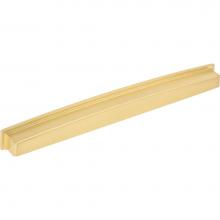 Jeffrey Alexander 141-305BG - 305 mm Center Brushed Gold Square-to-Center Square Renzo Cabinet Cup Pull