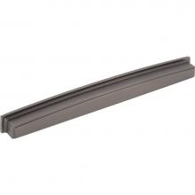 Jeffrey Alexander 141-305BNBDL - 305 mm Center Brushed Pewter Square-to-Center Square Renzo Cabinet Cup Pull