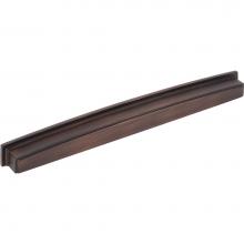 Jeffrey Alexander 141-305DBAC - 305 mm Center Brushed Oil Rubbed Bronze Square-to-Center Square Renzo Cabinet Cup Pull