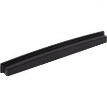 Jeffrey Alexander 141-305MB - 305 mm Center Matte Black Square-to-Center Square Renzo Cabinet Cup Pull