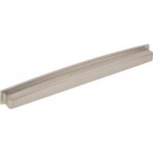 Jeffrey Alexander 141-305SN - 305 mm Center Satin Nickel Square-to-Center Square Renzo Cabinet Cup Pull