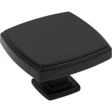 Jeffrey Alexander 141L-MB - 1-3/4'' Overall Length Matte Black Square Renzo Cabinet Knob